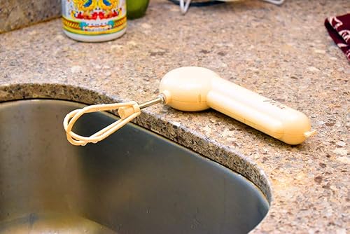 Miniatura 5 de Sana Enterprises Licuadora portátil de doble velocidad (transparente y beige) ligera, manos libres con taza de medición y mezcla de 1 litro para