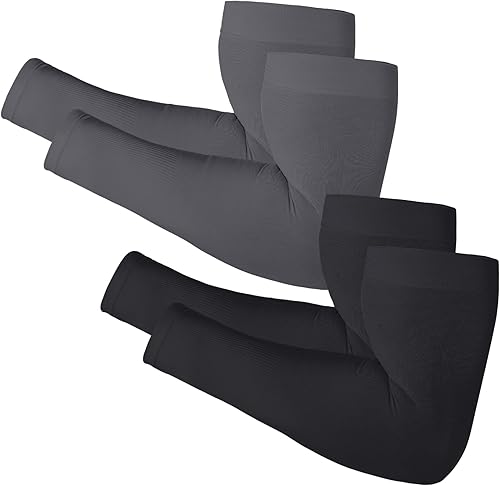 Newbyinn Mangas de brazo para hombres y mujeres, talla L - XL, manga de protección solar UV para cubrir tatuajes, cubierta de brazo de compresión