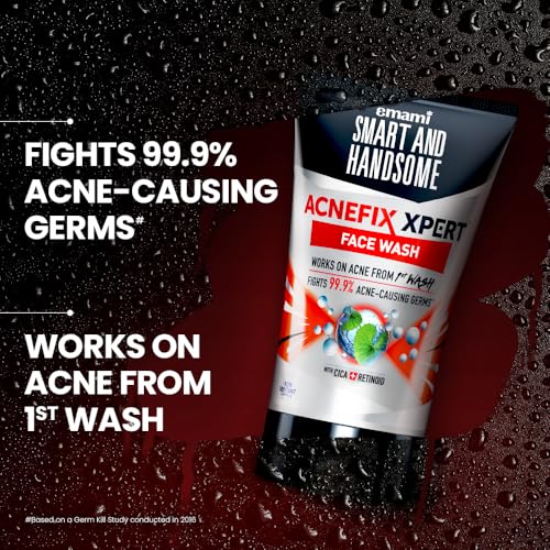 Image of Smart And Handsome Acnefix Xpert Face Wash 100g | Anti-Acne, Non-Irritant Formula, No Added Colors /Fragrance, Works From 1st Wash, Fights 99.9% Acne-Causing Germs | With Cica + Retinoid