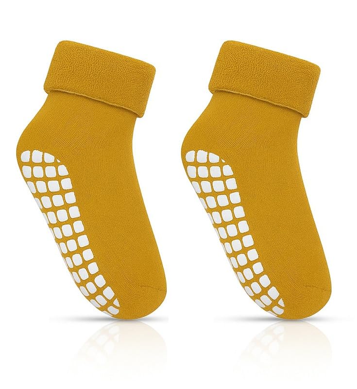 Image of CHACKO Kids Cotton Socks | Soft, Breathable & Anti-Skid Warm Socks for Boys & Girls (Pack of 1, Ages 1-12 Years)
