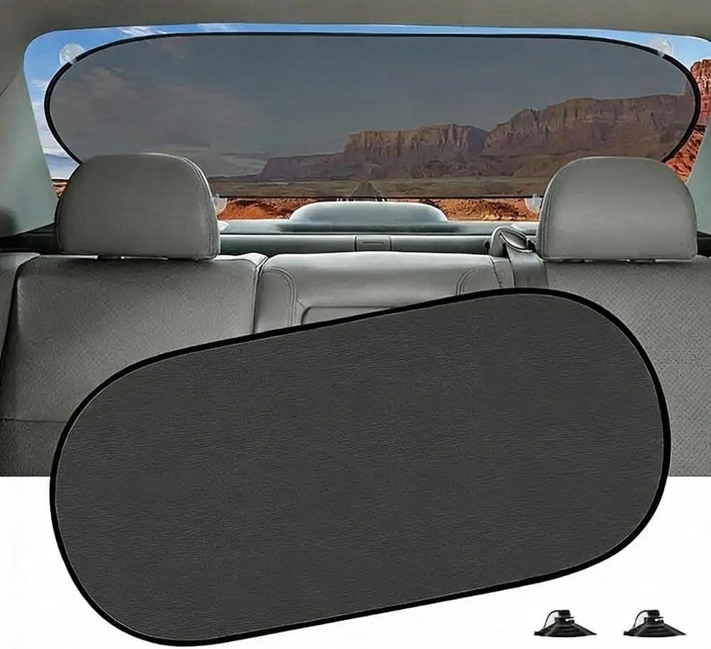 WANGZHENTIYU Rear Window Sun Shade for VW Tiguan 2007-2023 2024 2025 5N AD1 AD2 AD3 AD4, Windscreen Sunshade Blind UV Ray Protector Shield Cover Back Mesh Sunblind Foldable Black Blocking