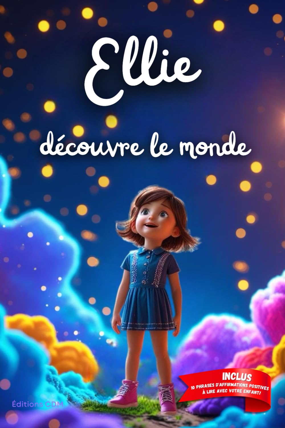 Ellie découvre le monde: Livre personnalisé prénom, mini-histoires magiques, aventures, confiance en soi, leçons de vie, affirmations positives, ... en famille, endormissement paisible : Ellie