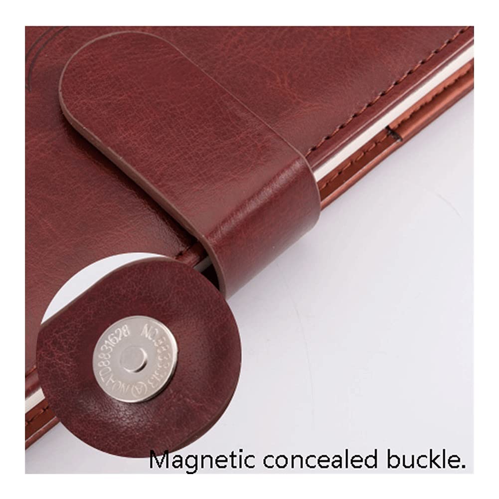 Carnets et journaux Notebook Hardcover Cuir Journal avec Boucle Business Office Diary Convient pour Faire des Plans, écriture, Fournitures Scolaires étudiant en Commerce (Color : C, Taille : B5)