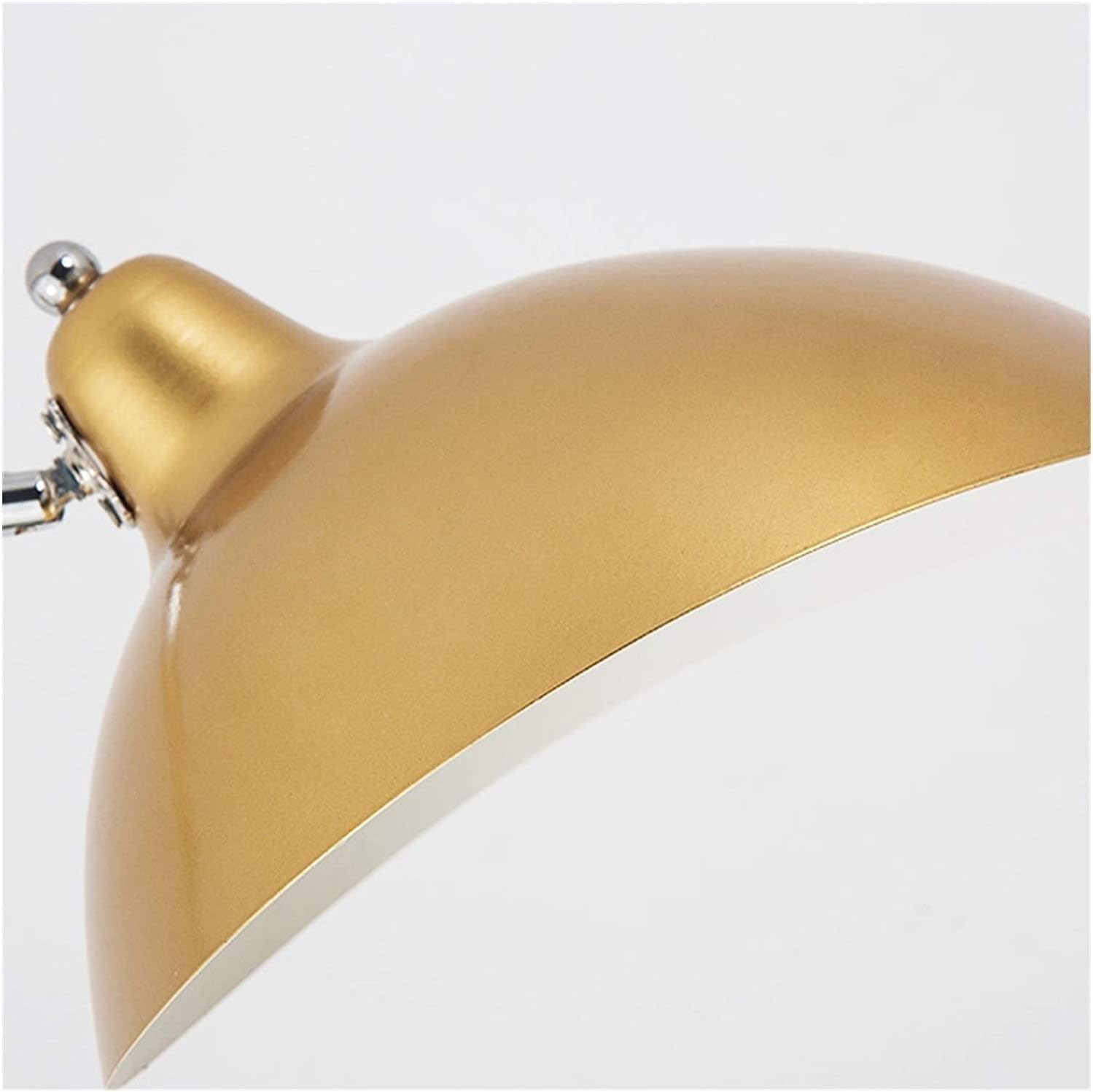 Lampka Do Czytania Nowoczesna Lampa Podłogowa Z Możliwością Regulacji 360°. Lampa Stojąca Z Marmurową Podstawą I Metalowym Kloszem. Wysoka Lampa Pokojowa PłYnna Jasność(Gold)