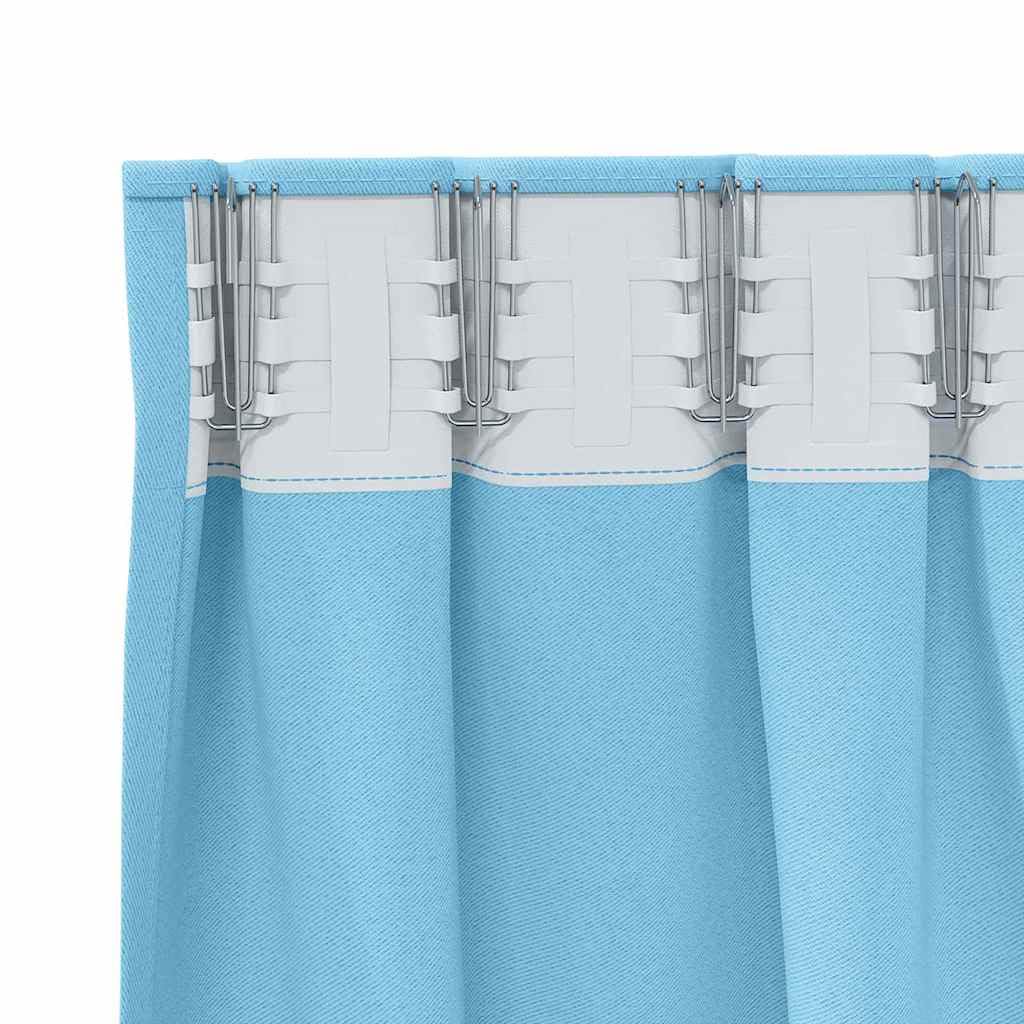 Cortinas opacas con anillas, 2 unidades, 245 x 140 cm, poliéster, opacas, para salón, dormitorio, habitación infantil, con protección visual y protección solar