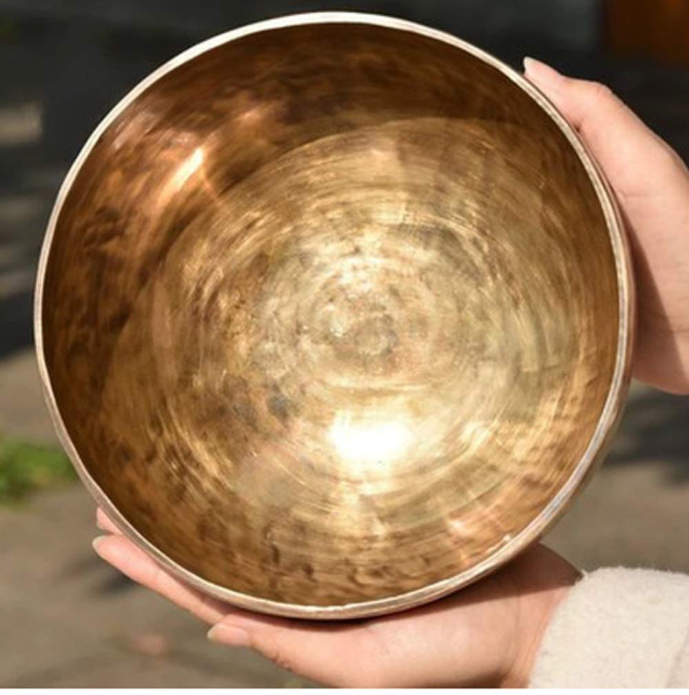 Tybetańska miska na cały księżyc dźwięk ręcznie robiony instrument muzyczny miedź wyczerpanie joga medytacja Budda Dźwięk misa dźwiękowa (13 cm)