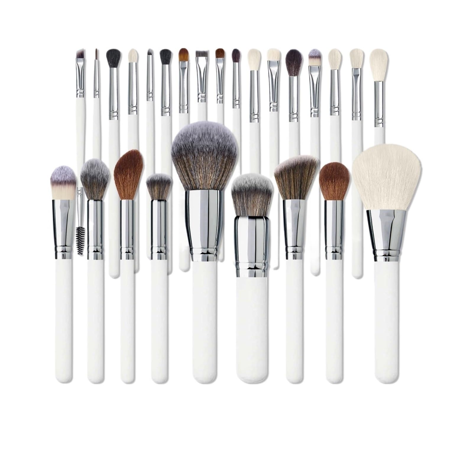 12/16/26 pezzi Set di pennelli for il trucco con manico in legno Fondotinta Fard Correttore Ombretto Sopracciglia Pennello for cipria Strumenti for il trucco di bellezza(26 pcs)