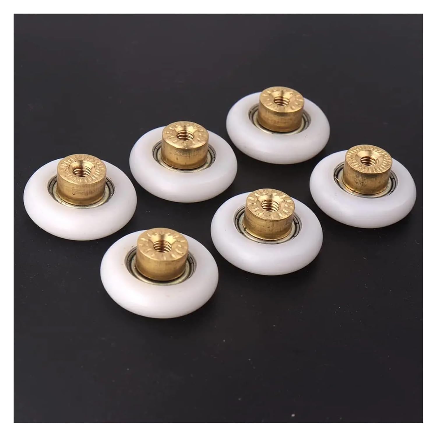 Ruedas Giratorias for Puerta De Ducha, Pieza De Repuesto De 19-27mm, 6 Uds.(23mm)