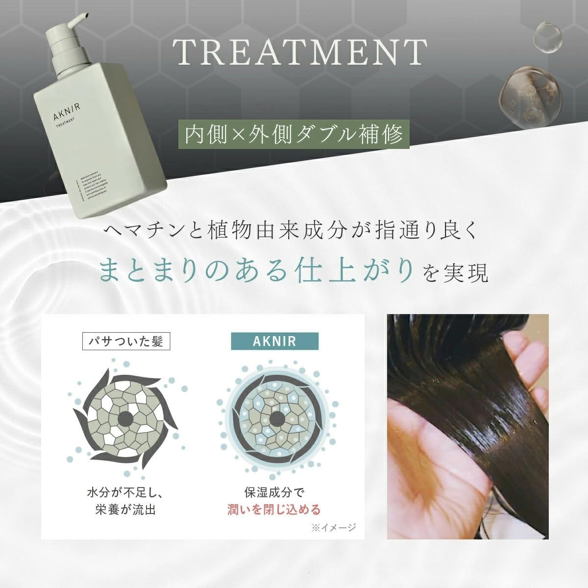 Amazon | AKNIR アクニー ヘア シャンプー トリートメント セット +