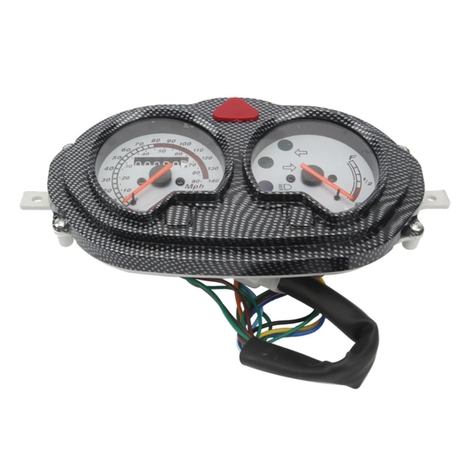Moto Odómetro Tacómetro Conjunto De Instrumentos para Motocicleta, Velocímetro 12 V Precisión, Indicadores para para 150 CC, Kit Odómetro Y Tacómetro