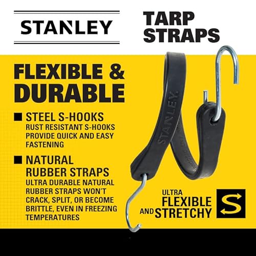 Stanley S300421 Black 21 Inch All-Weather Rubber Bungee Cords thumb #2