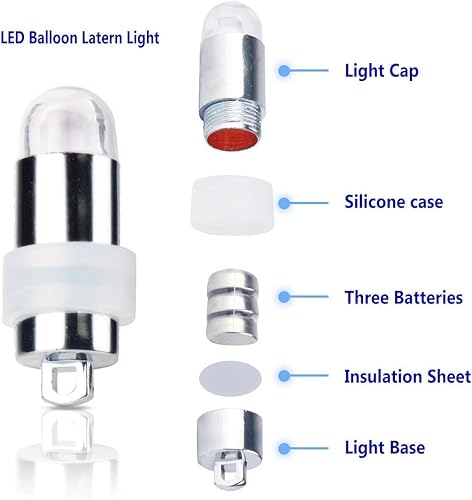 Miniatura 2 de Paquete de 30 luces LED para fiesta, mini sumergibles, impermeables, luces de fiesta para farol de papel, globos, bodas, Halloween, fiesta de