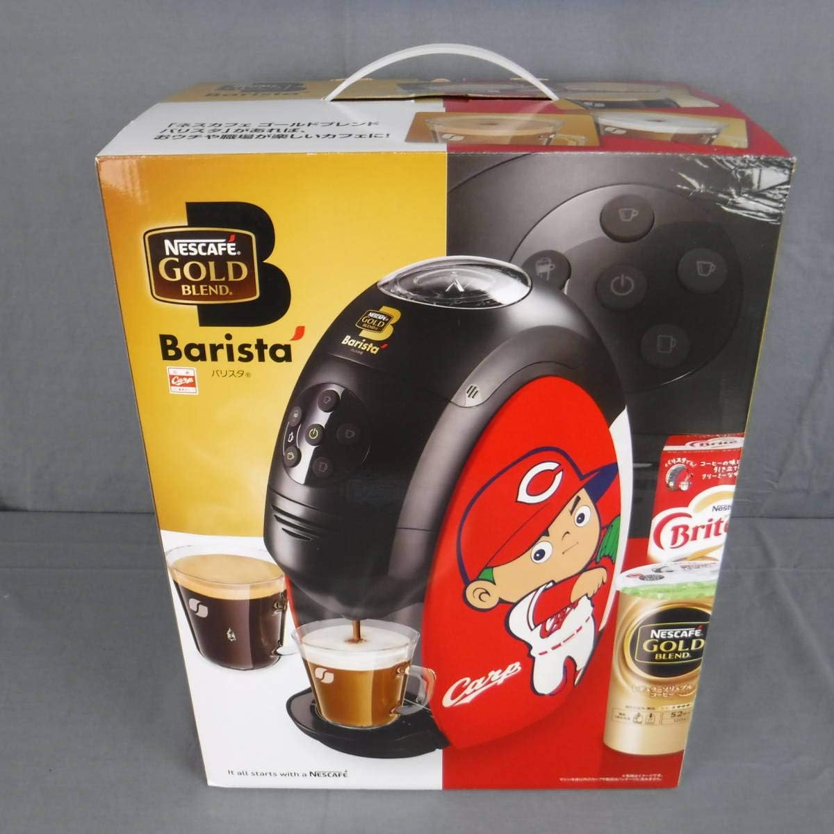 新品　ネスカフェバリスタ　カープモデル 昨年即完売のコーヒーマシンが、カープファンの期待に応え新