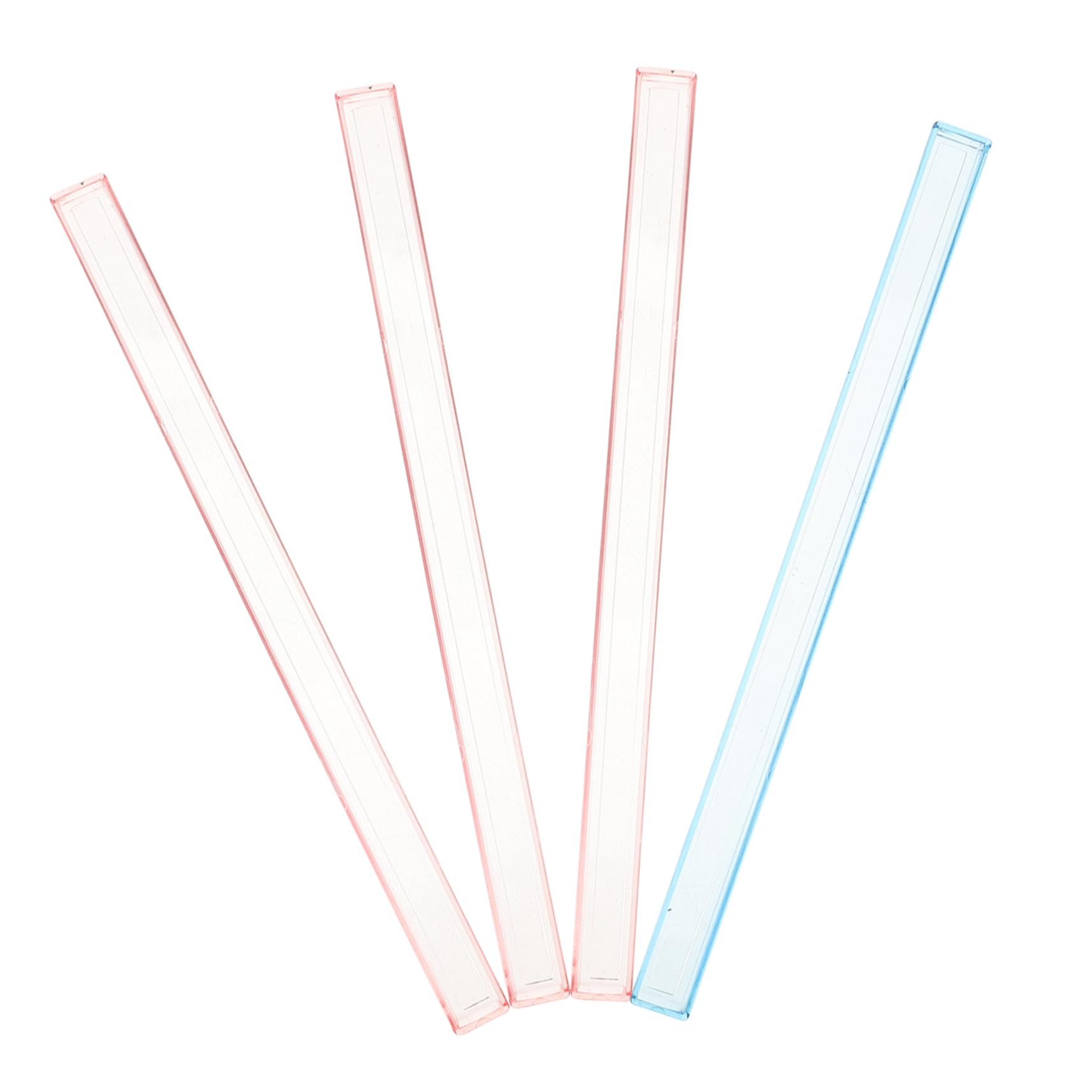 VICASKY Mahjong Racks with Pushers Acrylic with 4 Pcs with Built-in Plastic Tile Mini Game Stand Tray for Home Travel Family Game