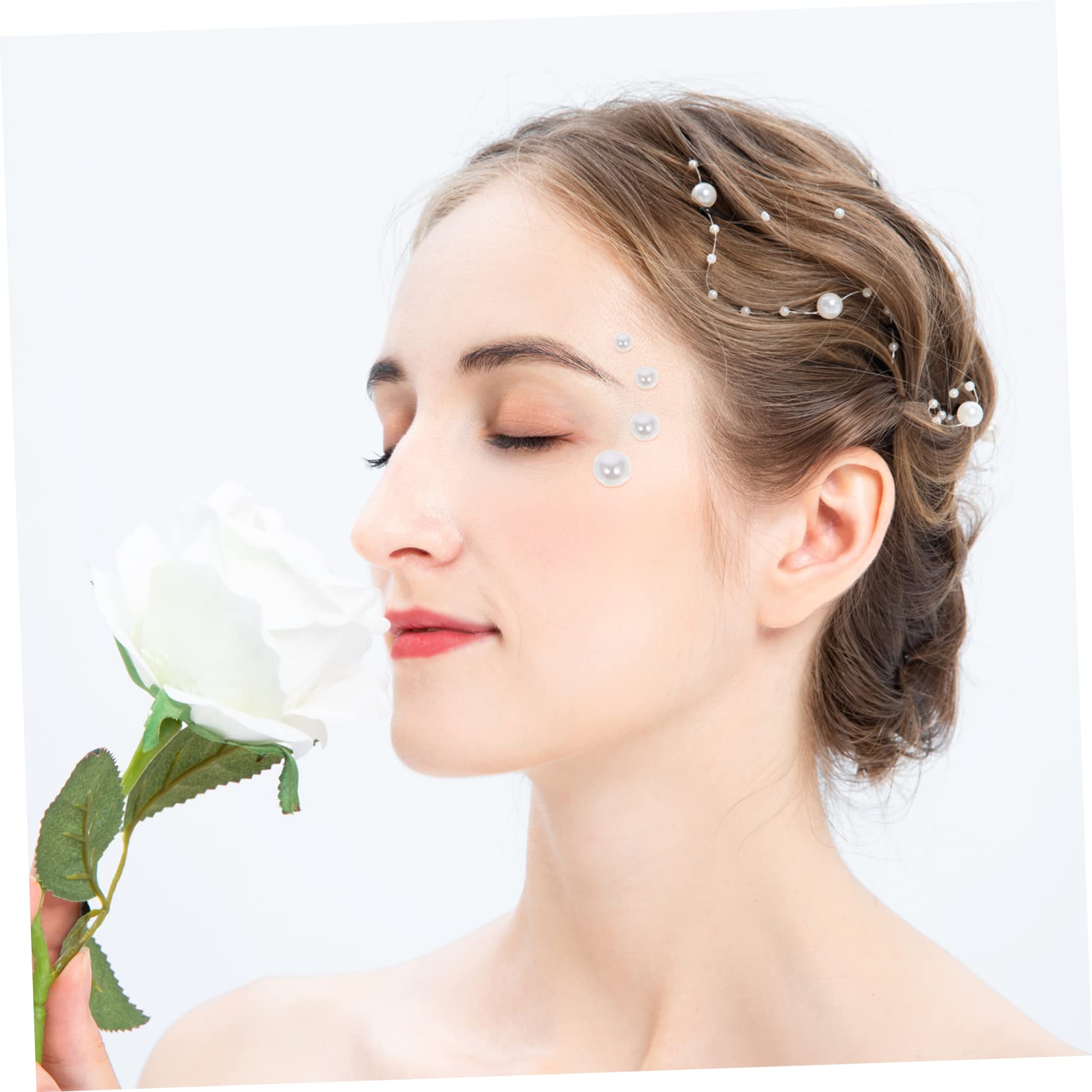 5 Set Di Adesivi Con Gemme Per Il Viso Con Strass Occhi Gioielli Per Il Corpo Decorazioni Acriliche Per Il Viso Per Feste in Costume 6 Fogli * 5