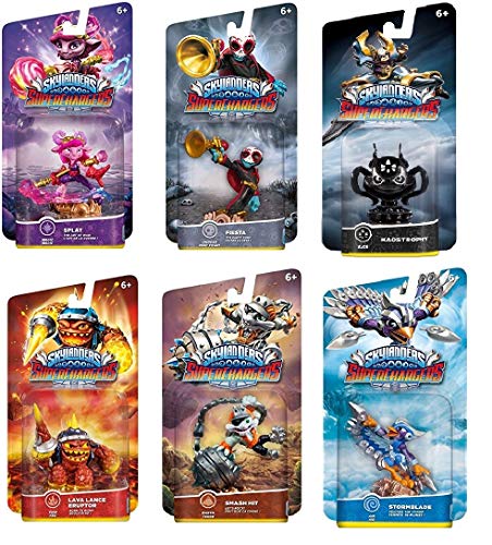 UCC Distributing Skylanders Superchargers Exclusive Mystery Starter Pack Set of 6 Includes 6 Random Skylander Figures - Will Vary and No Duplicates