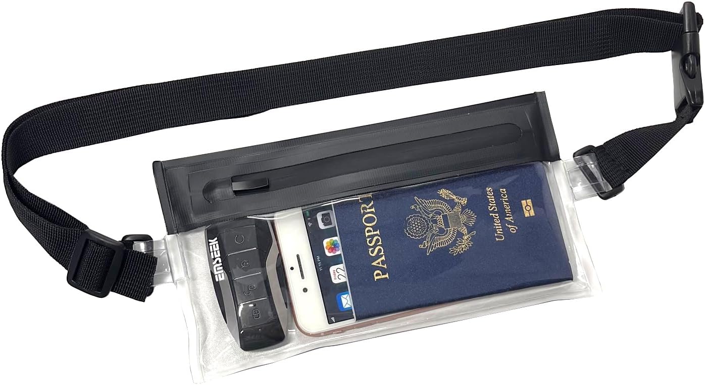 Small Crossbody Bag Travel Fanny Pack Water Resistant Chest Bag Waist Pouch for Biking Running Walking Workout Sports Event (Clear) - Image 4