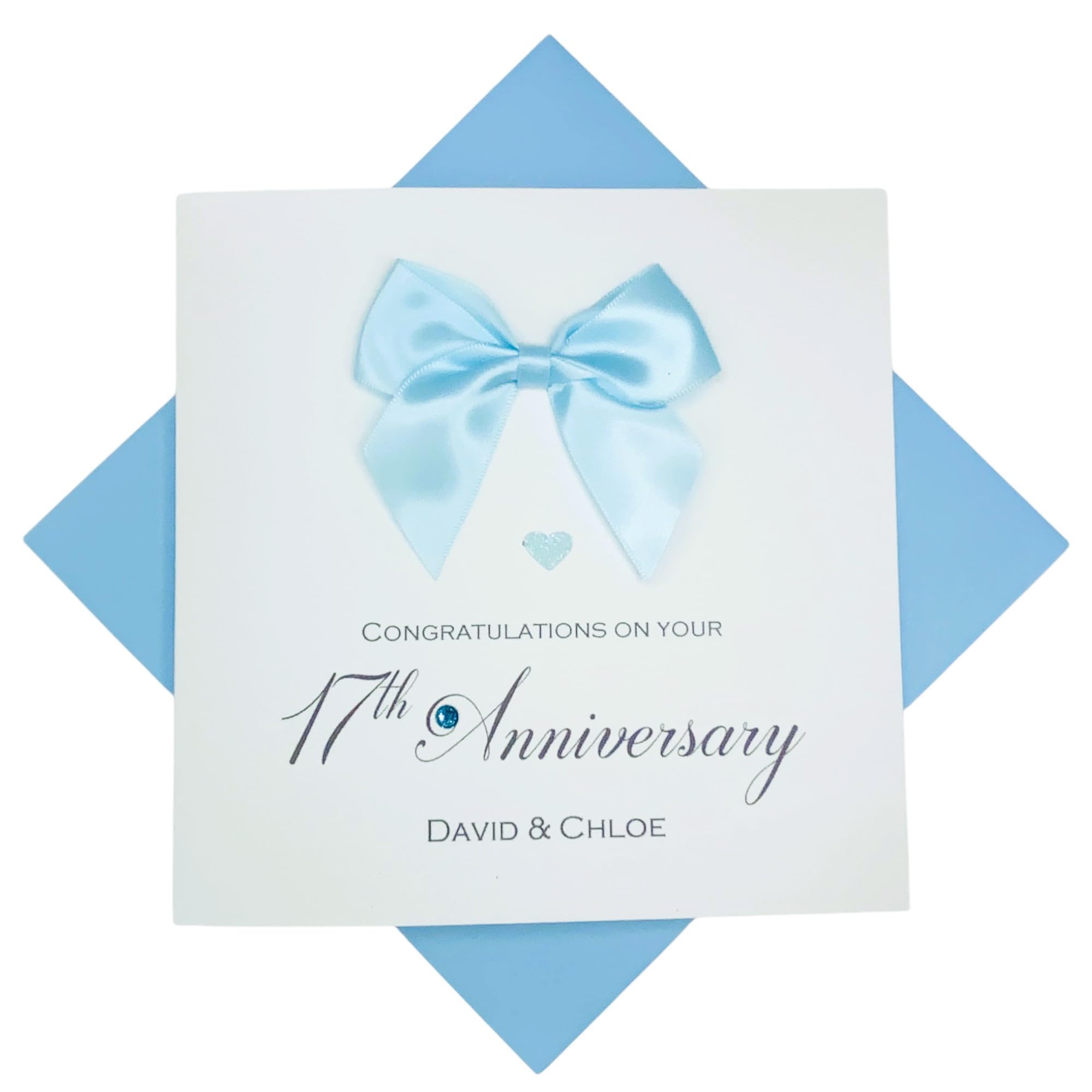 17th Wedding Anniversary Card Personalised Furniture 17 Years β RE 17