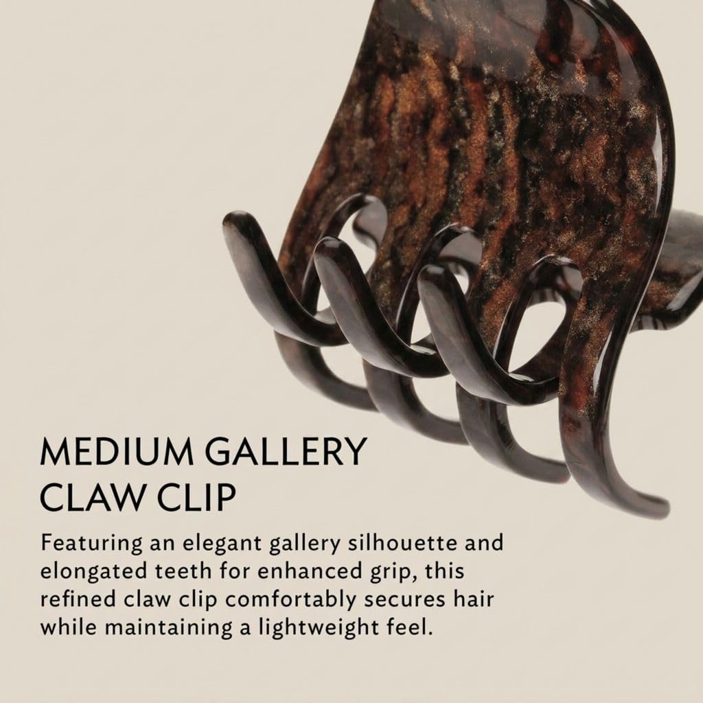 France Luxe Medium Gallery Claw Clip for Women, Mojave image 4
