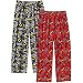 Batman Boys Licensed Pajama Pants 2 pair (Red/Black, size XS 4/5)