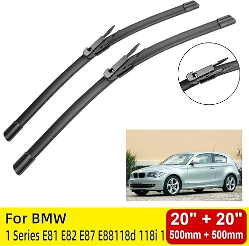 Miniatura 2 de Limpiaparabrisas delantero compatible con BMW Serie 1 E81 E82 E87 E88118d 118i 120i 120d 123d 125i 128i 135i 116i 2004-2011