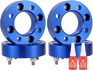 RSOXTECH 4 pcs Forged ATV UTV Wheel Spacers 1 inch with 10x1.25 Studs, 4X115, 85mm Hub Bore, Compatible with Arctic Cat 250 300 400 500 650 700 1000, Prowler XT 550 650 700 4x4, Wildcat 1000 4WD. Blue