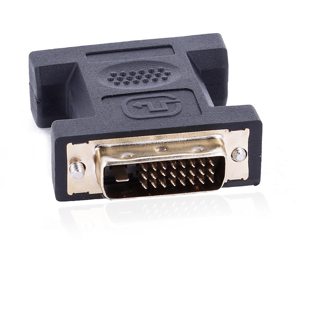 REY Adattatore da DVI-I (24+5) femmina a DVI-D (24+1) maschio, segnale digitale e analogico