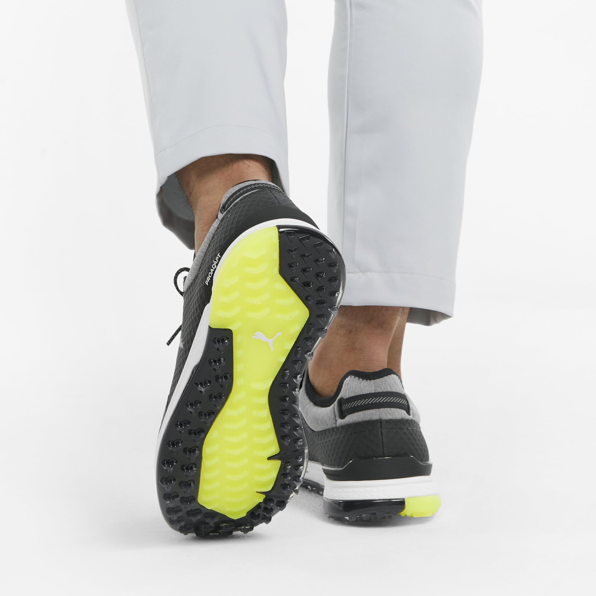 Puma Zapatos de Golf Proadapt Alphacat para Hombre, Negro/Plata, 47 EU