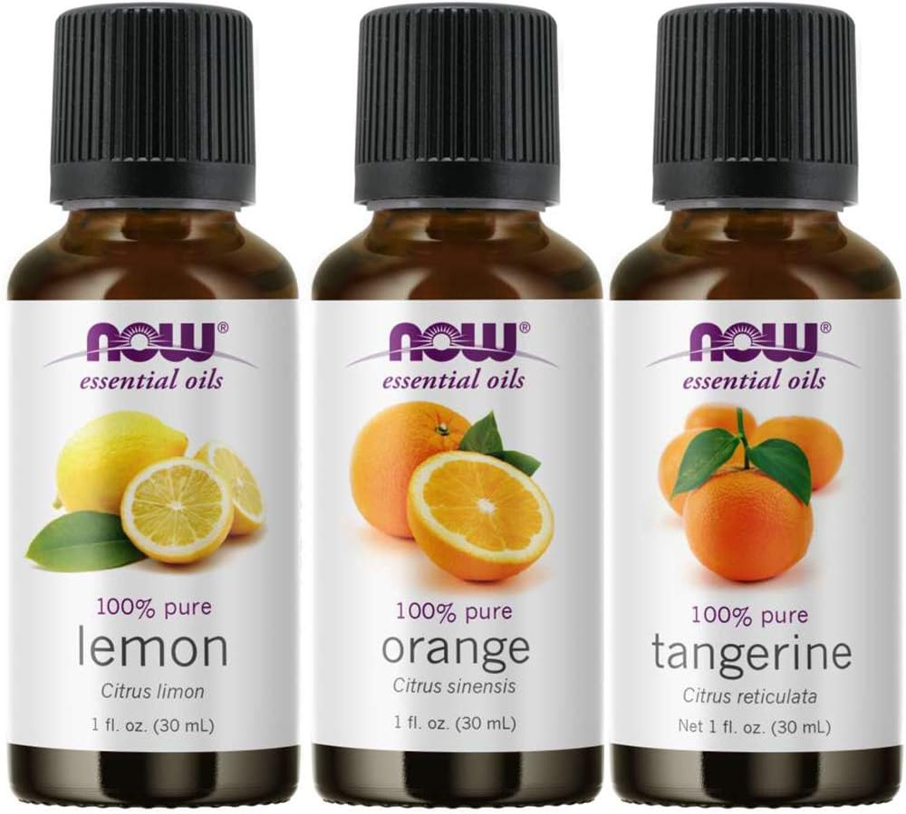 3-Pack Variety of Now Essential Oils Citrus Blend - Orange, Tangerine, Lemon