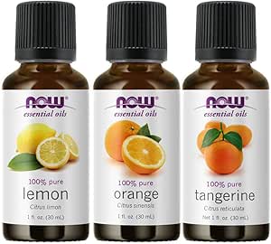 Now Foods 3-Pack Variety of Now Essential Oils Citrus Blend - Orange, Tangerine, Lemon