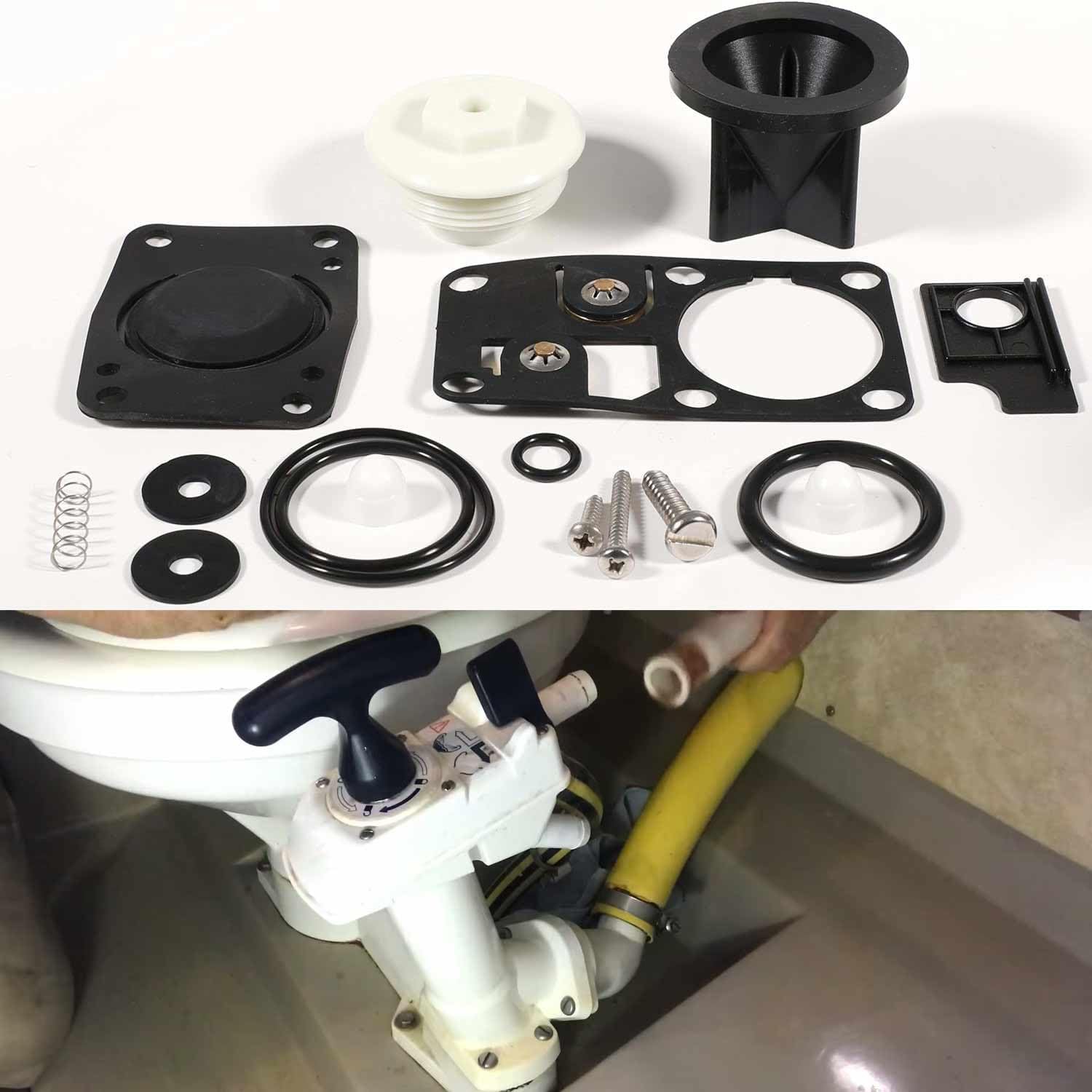 29045-2000 Marine Manual Toilet Service Kit Fit for 1998-2007 Jabsco 29090-2 & 29120-2 Series Toilet