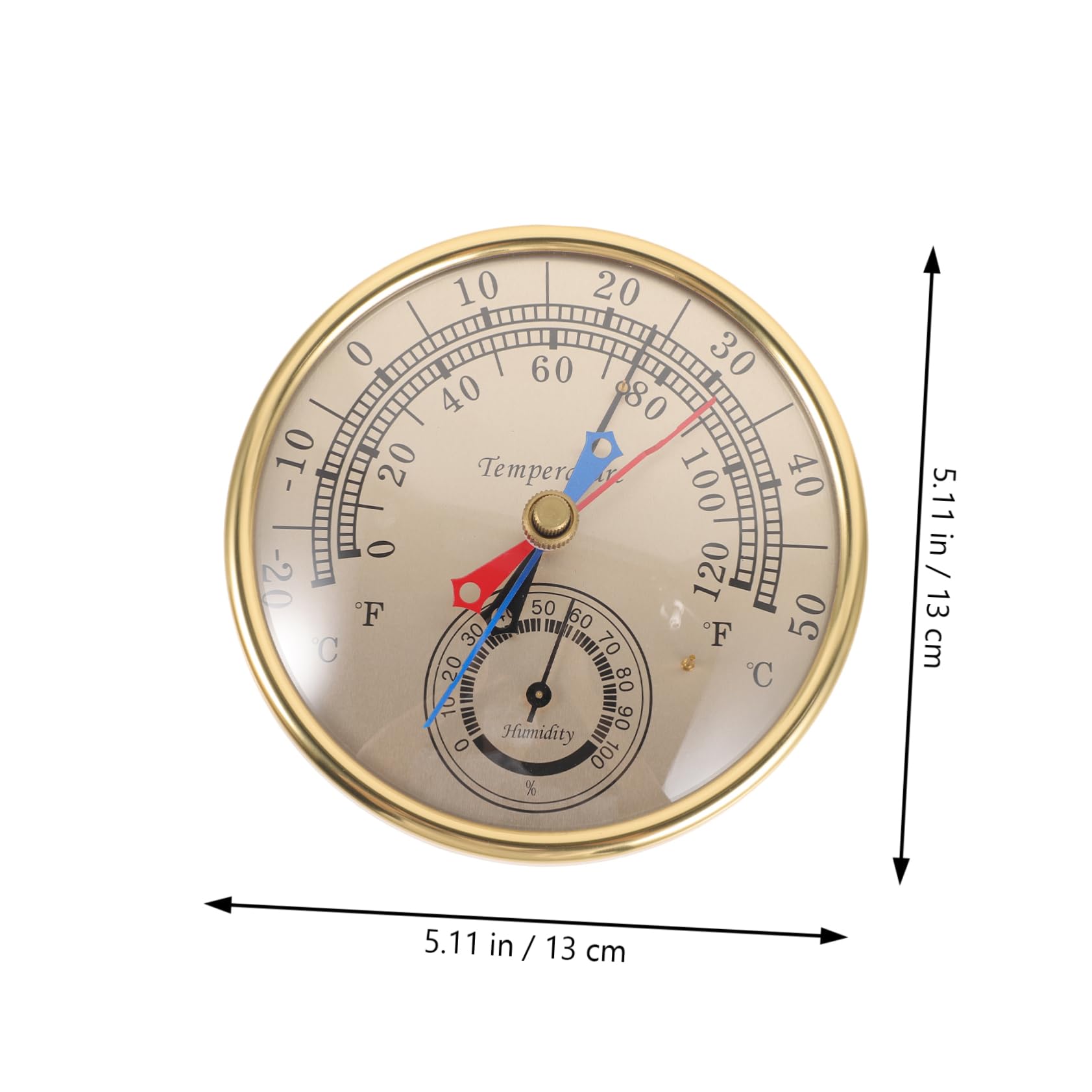 Abaodam 5 Pièces Thermomètre et compteur d'humidité météo hygromètre camping en plein air de plein air Thermomètre multifonctionnel Parie d'humidité intérieure Un verre