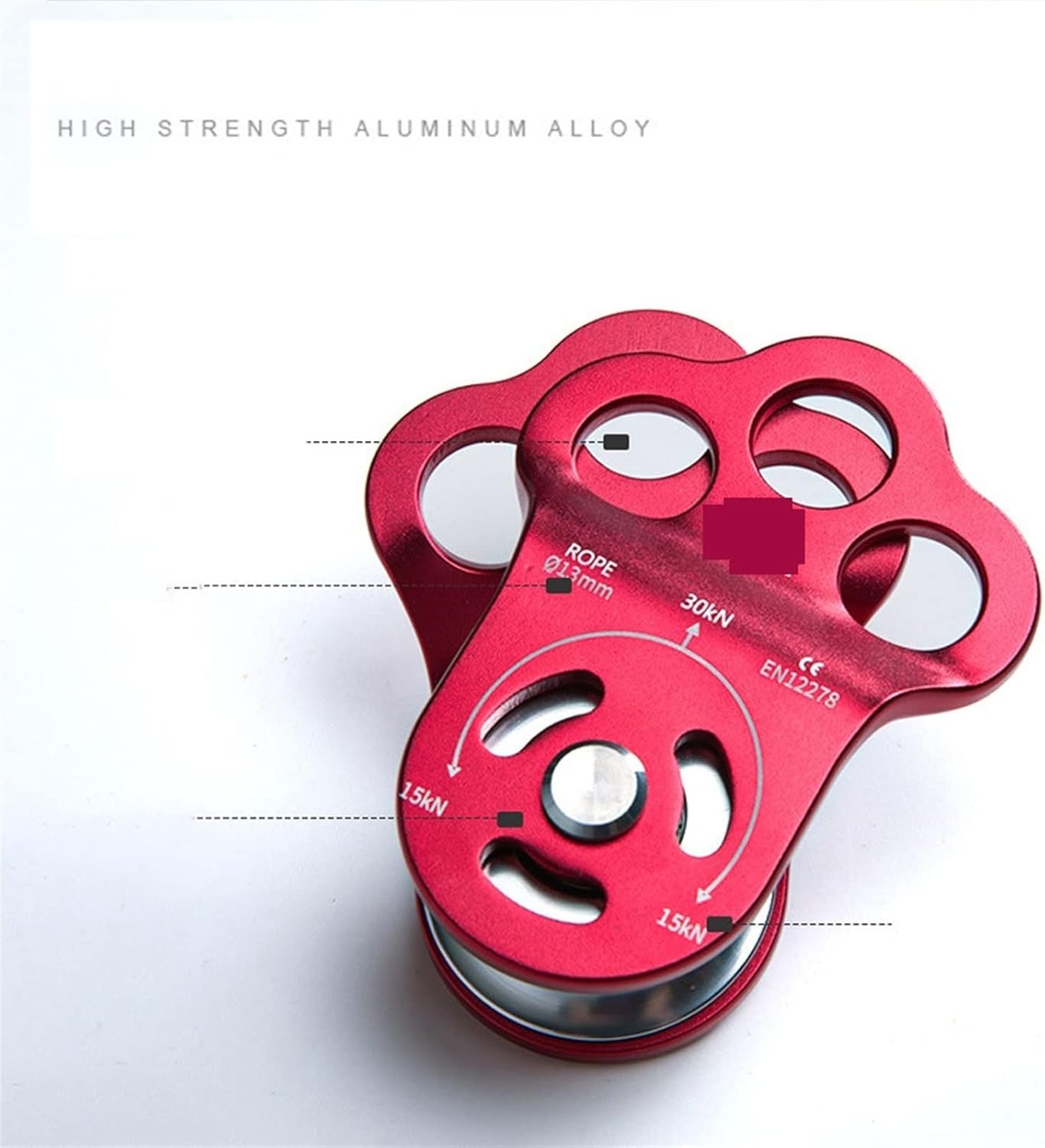 INLIMA Pulley Outdoor Rock Climb Climb Pulley Group Mountain Cross Transportation Single Bearing High-Altitude Rescue Equipment
