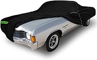 Vista 8 de Cubierta impermeable para coche compatible con Chevrolet Impala/Bel Air/Biscayne 1958-1970 2/4 puertas sedán/coupé/hardtop 210T, cubiertas clásicas