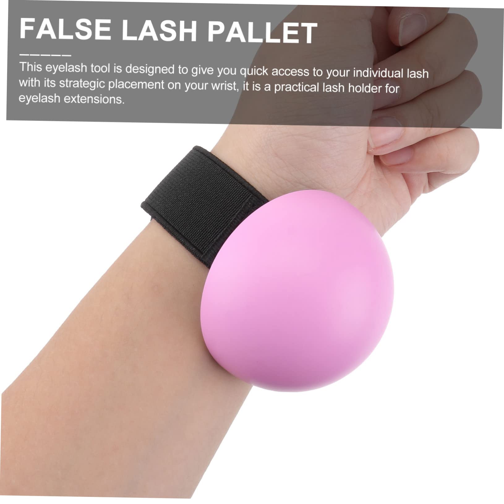 Housoutil 5ensembles De Grafting Pour Extension De Cils Avec Bracelet Plateau De Cils Faux Rose Accessoire Salon Beauté