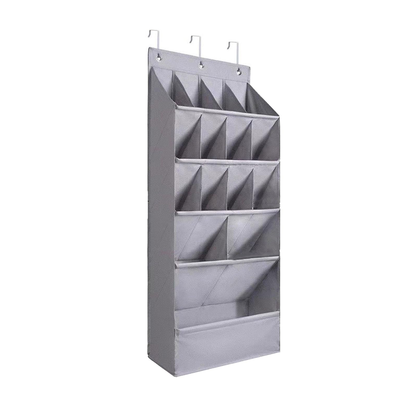 YWLUUOO 15 Pocket Over Door Hanging Storage Bag Multifunctional 15 Pocket Shoe Organizers for Over the Door Use Space Saving Shoe Hanger