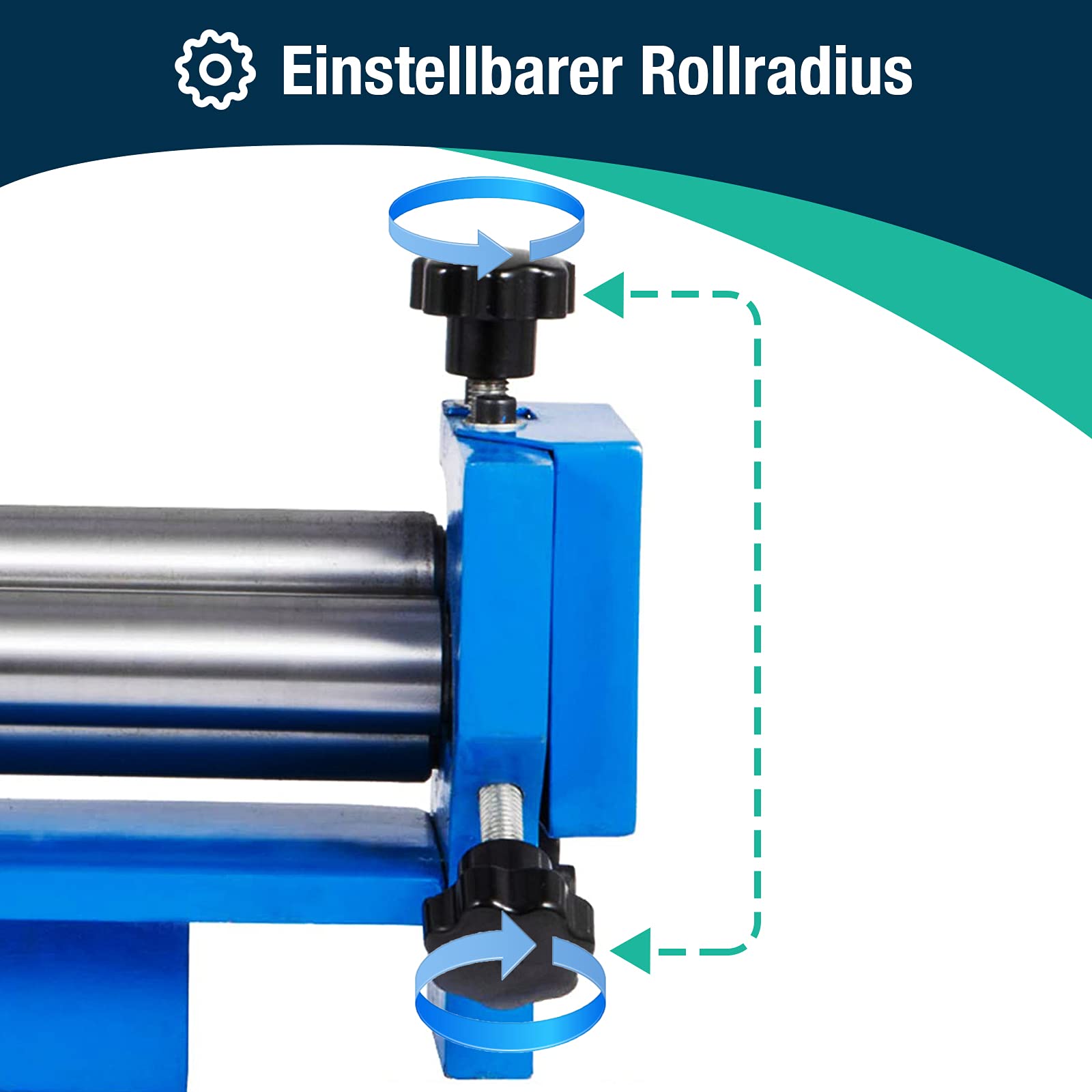 Biegemaschine 300 manuelle Stahlblechbiegemaschine Rundbiegemaschine 2,55mm Blechbiegemaschine