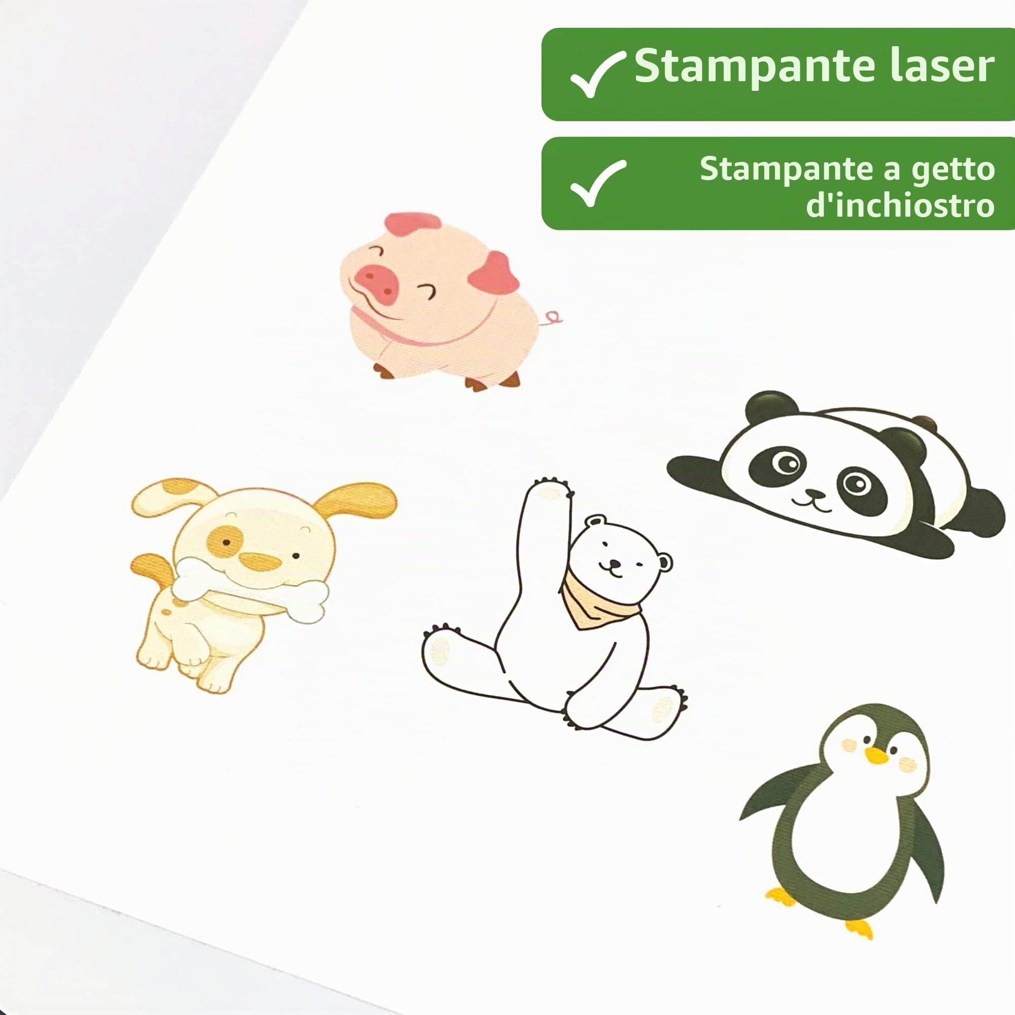 Carta Adesiva per Stampante A4 50 Fogli 297 x 210 mm