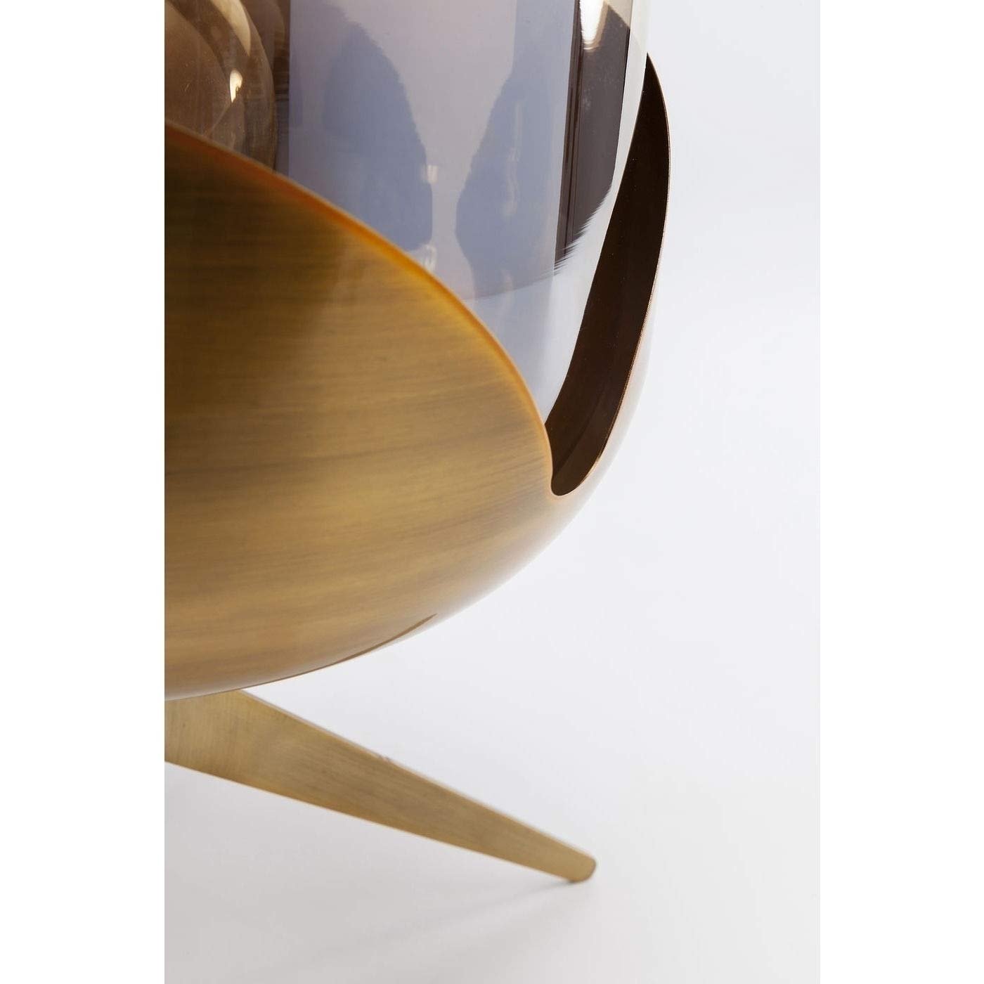 Kare Design lampada da tavolo Golden Goblet Ball, oro/vetro, stile moderno elegante, anni 60, per comodino, illuminazione soggiorno, sala d`attesa, 35x27x27 cm, lampadina non inclusa