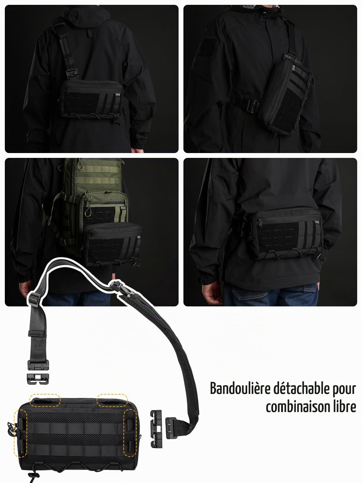 TACTICAL_GEEK L3, Sac à bandoulière