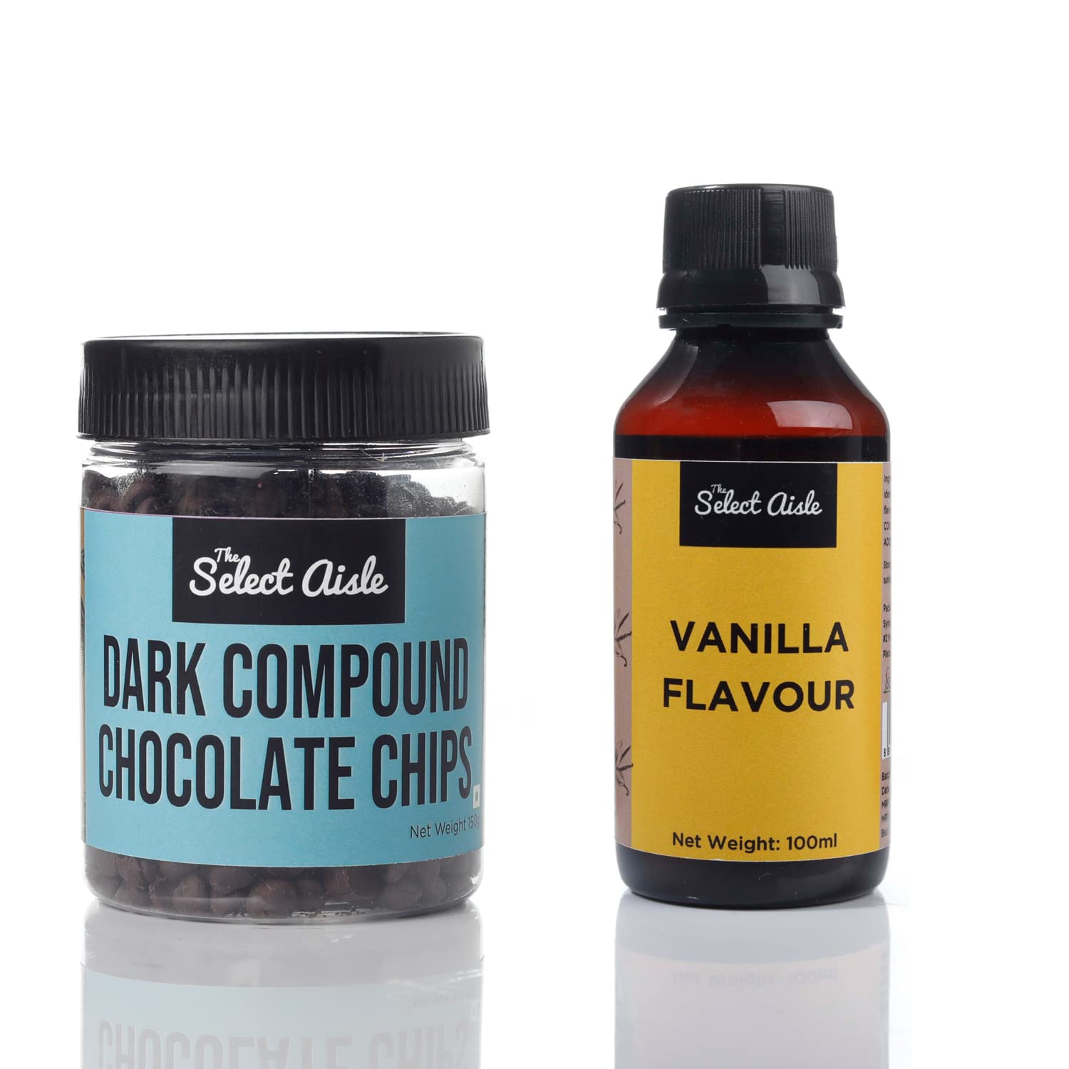 The Select Aisles Dark Chocolate Chips (150g) + Vanilla Flavour (100ml) Combo [Compound Chocolate Chips for Cake Decorations/ Ingredients/ Cake Toppers |Premium Cocoa and Vanilla Extract/ Flavours] (B0BXP6CZRY) Amazon Price History, Amazon Price Tracker