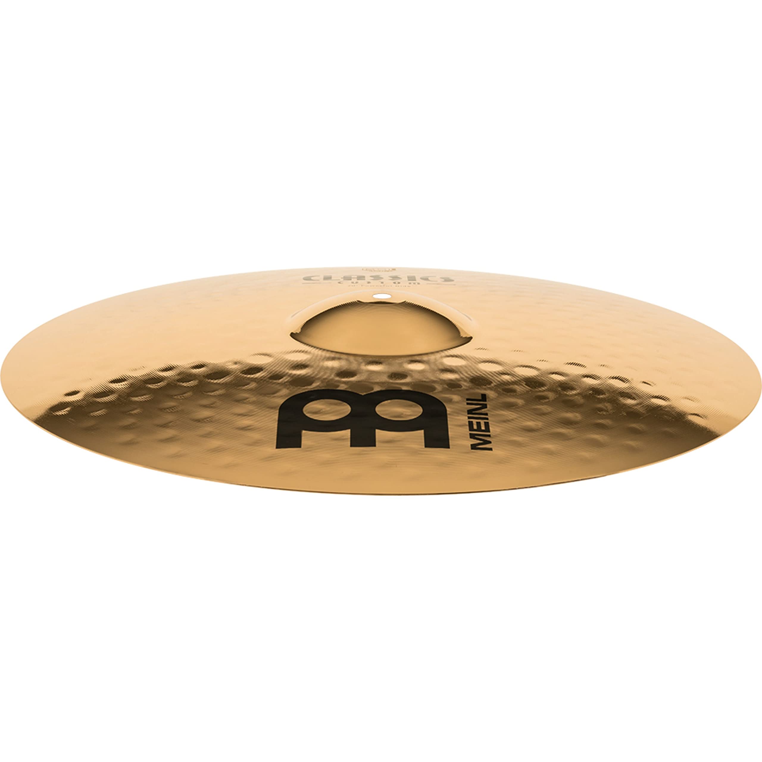 Meinl Cymbals Classics Custom Brilliant Piatto Powerful Ride 20 pollici (50,80cm) per Batteria - Bronzo B12, Finitura Brillante, Prodotto in Germania (CC20PR-B)
