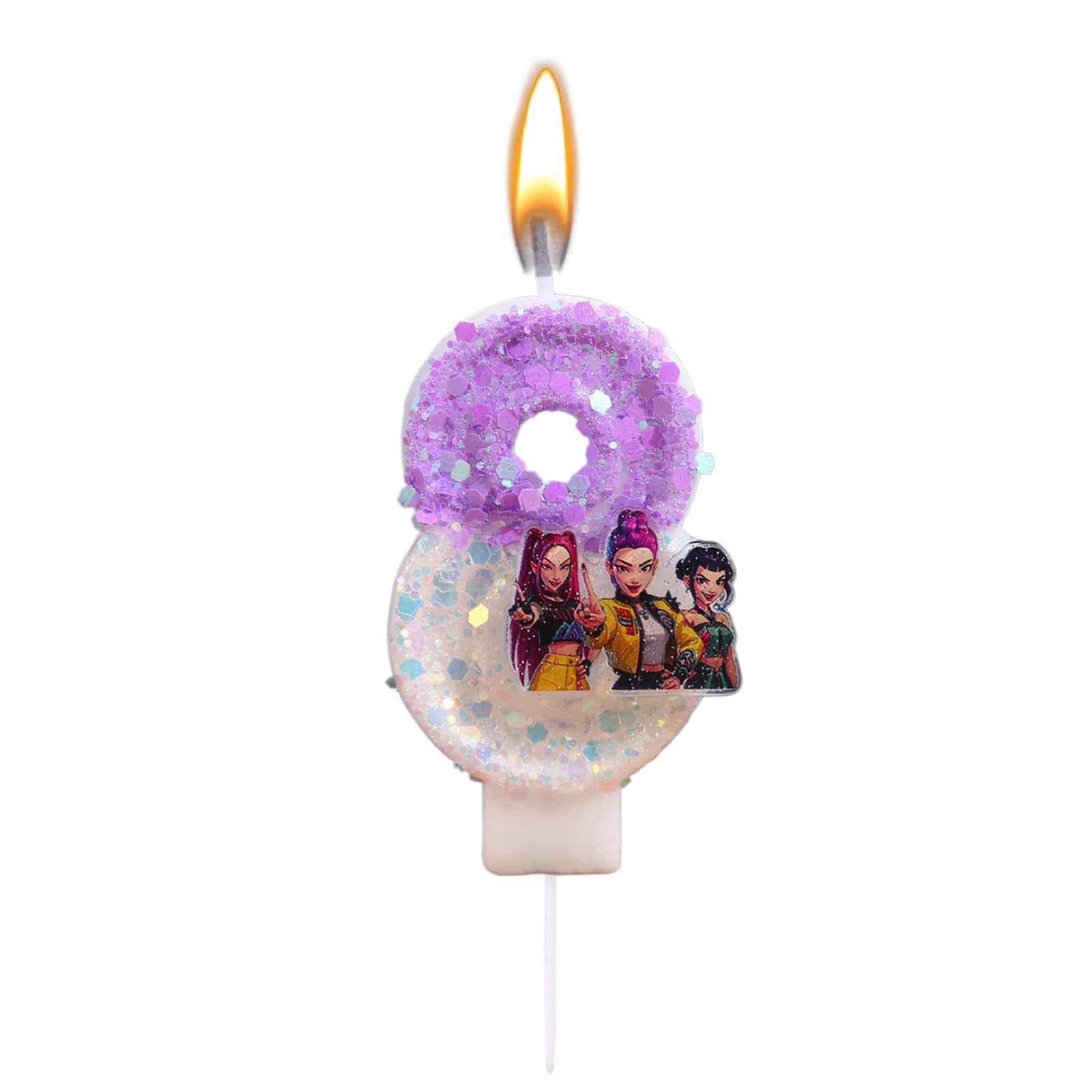 Korea Pop Demon Movie Hunters Birthday Number 5 Candles, Cute Cake Decoration, Perfect for Birthday Party Decorations (5) — view 13