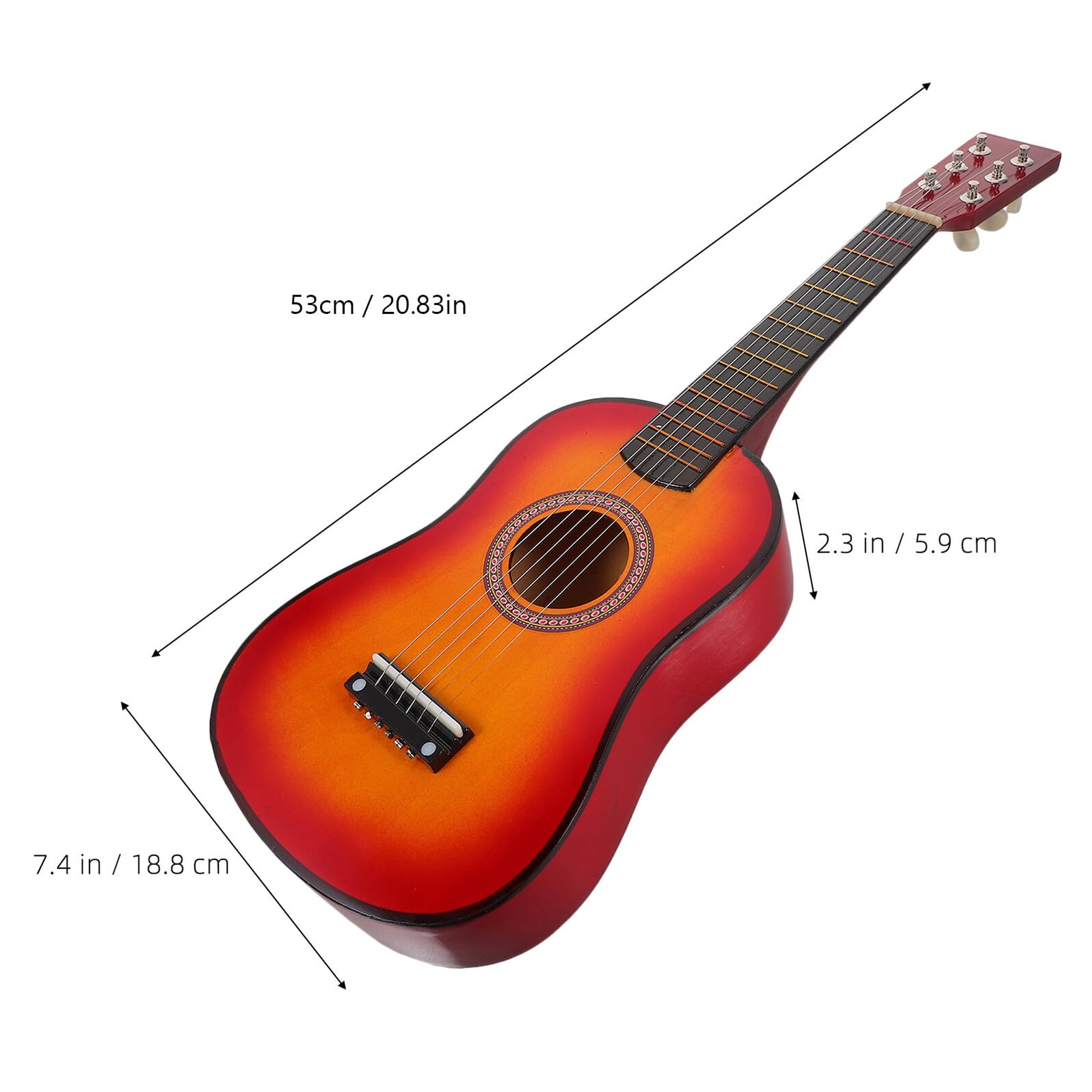 Chitarra Giocattolo per Principianti 21 Pollici Legno 1 Pezzo