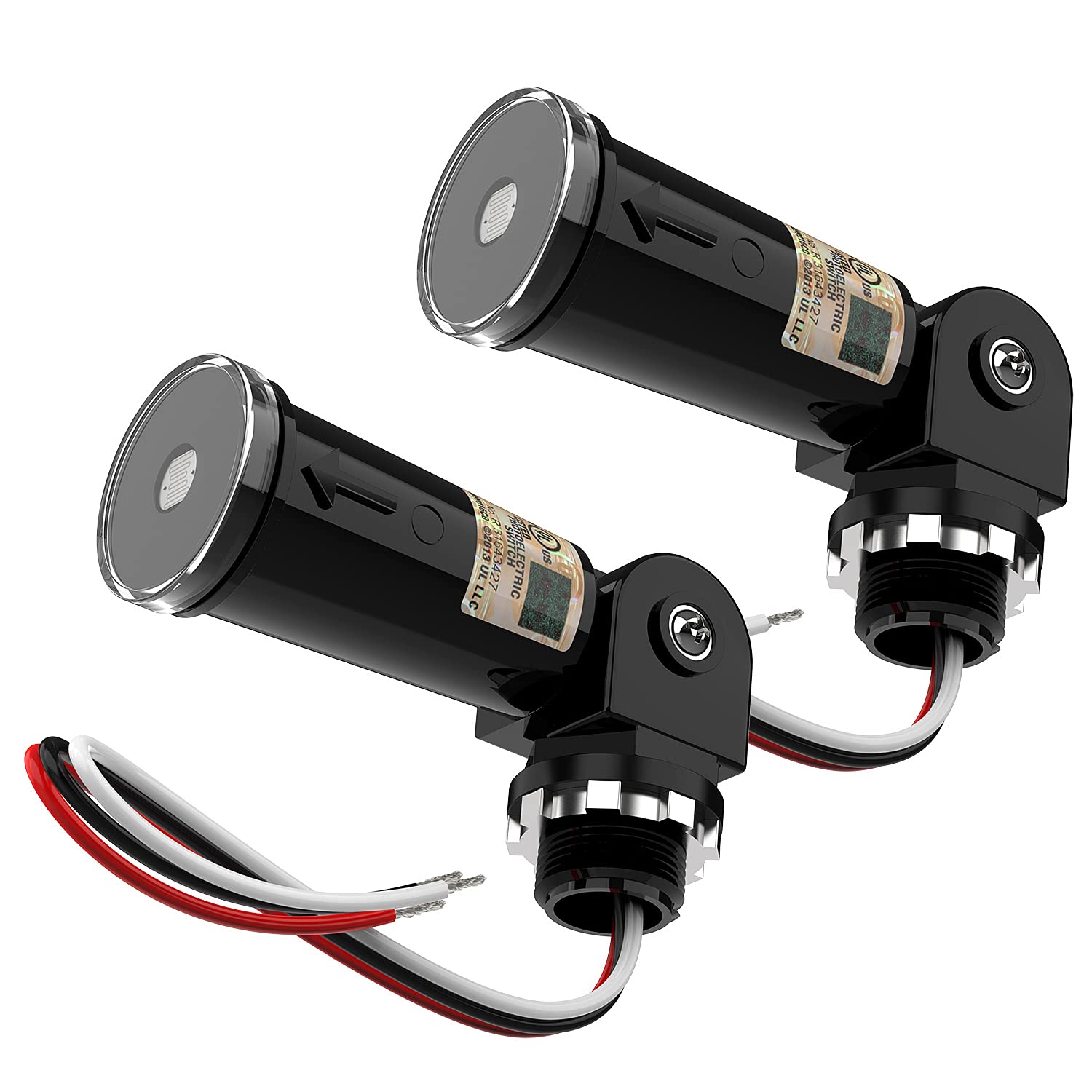 Buy Photocell Sensor Switch Outdoor Conduit Lighting Control with Swivel (2Pack) UL Listed IP65