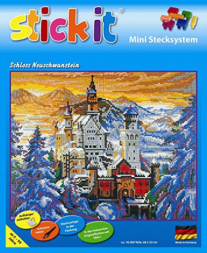 stickit Mini Stecksystem Schloss Neuschwanstein im Winter ca. 10.500 Teile Nr. 41209