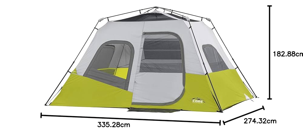 CORE 6人用テント ホワイト/イエロー 楽天市場】【CORE】コア 6