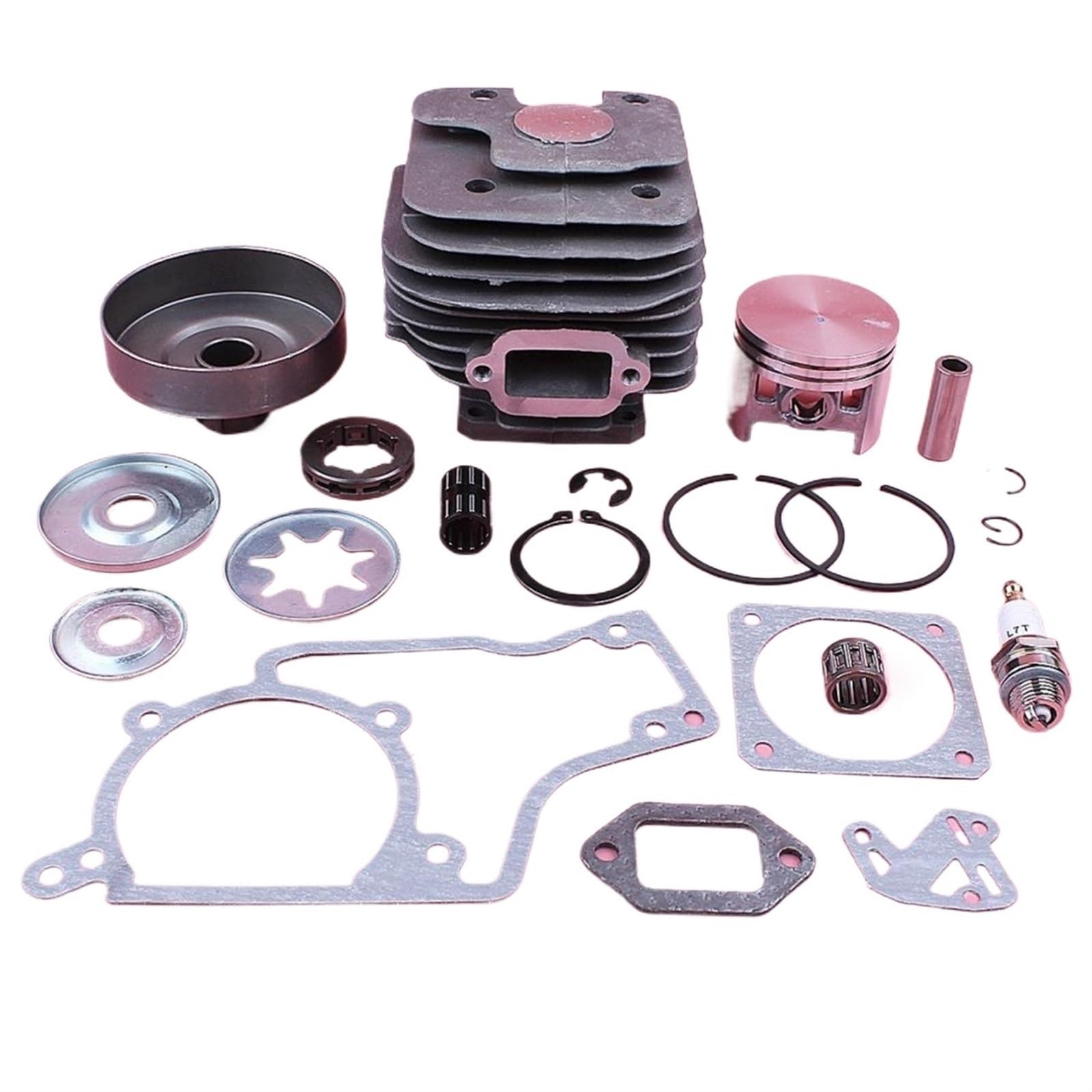 Zestaw tłoka cylindra 52mm, dla Stihl MS380 038 MS 380 zębatka sprzęgła bęben uszczelka obręczy zestaw naprawczy piła łańcuchowa wymień część zamienną Garden Cylinder Tłok