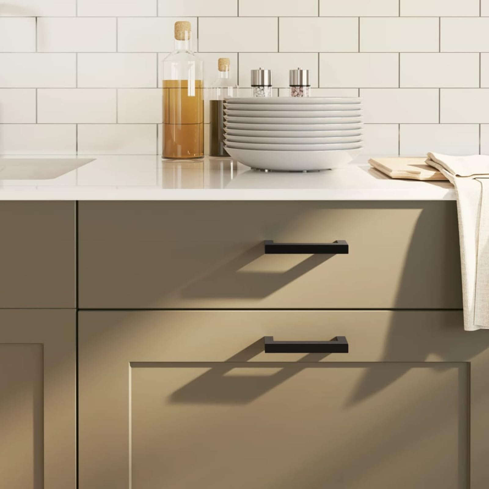 ZEYUAN Maniglie per Mobili 20 pz Nere 96 mm in Acciaio Inox,Maniglie Moderne,Maniglie Cassetti,Maniglie per Mobili-3203652