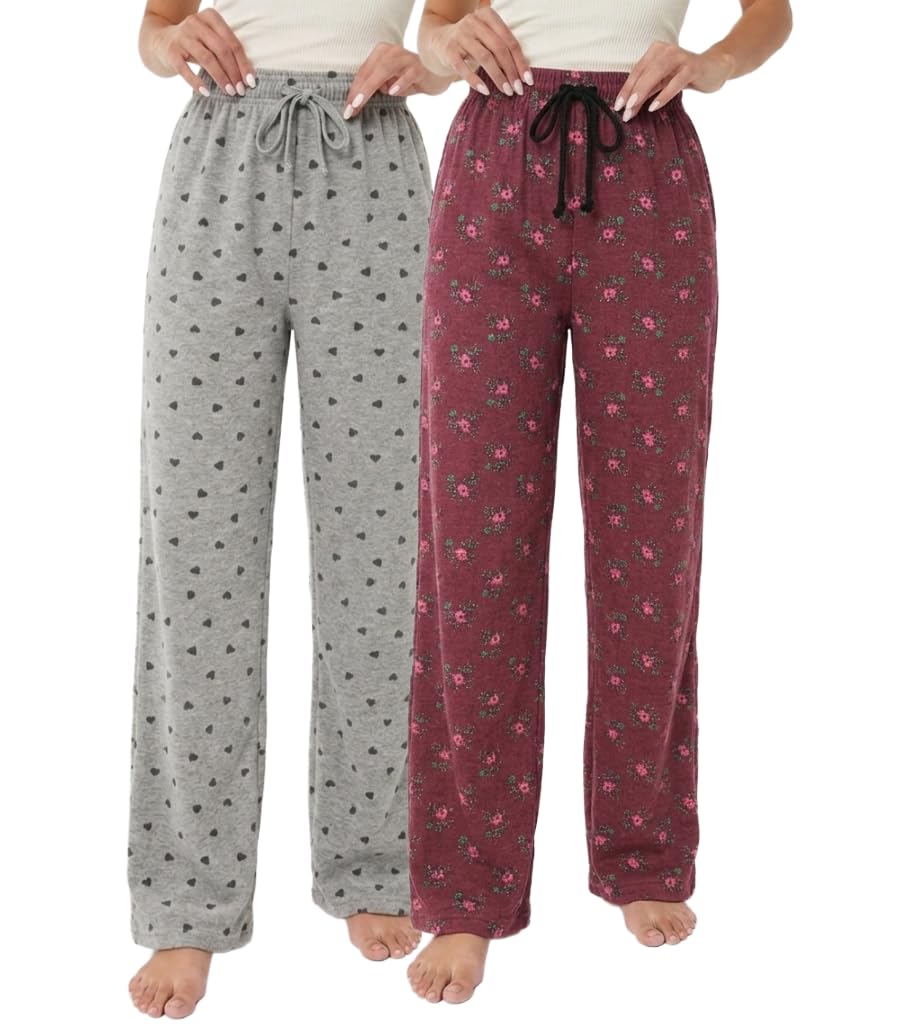 fasha Women Printed Lower for Women | Track Pant for Womens| Joggers for Womens | Cotton Lower | Women's Printed Track Pants | Casual Lounge Wear | Gym Wear |Elastic Waist Bottom-Pack of 2-picture-21